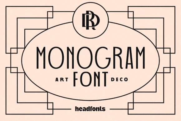 Art Deco Monogram: A Modern Lettered Display Font