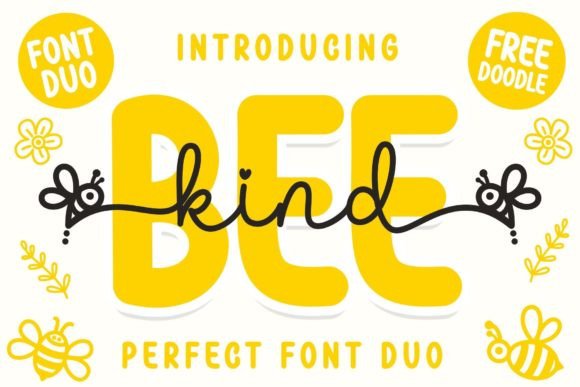 Bee Kind Duo: A Font That Brings a Little Buzz to Your Brand