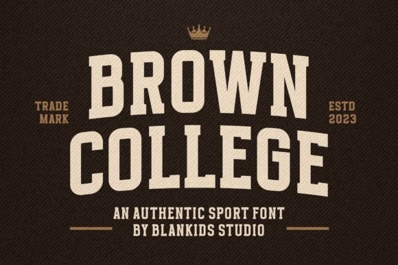 Brown College: A Typeface with Authentic Sports Spirit