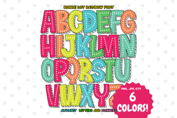 Bubble Dot Rainbow: A Guide to Using This Playful Color Font