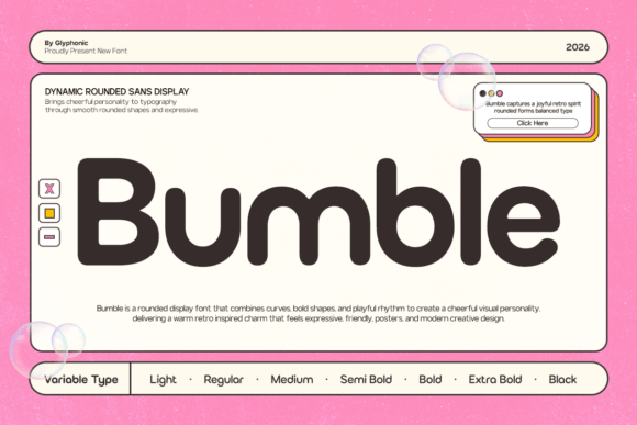 Bumble Font: Infuse Creative Projects with Infectious Joy