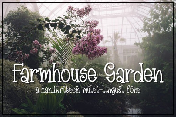 Farmhouse Garden: Where Rustic Charm Meets Handwritten Elegance