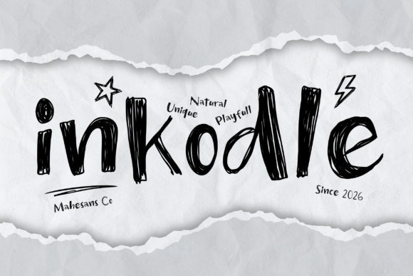 Inkodle: A Handwritten Font for Authentic Creative Projects