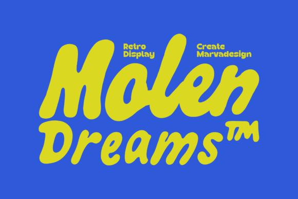 Molen Dream: A Bold, Retro-Inspired Typeface for Modern Creatives