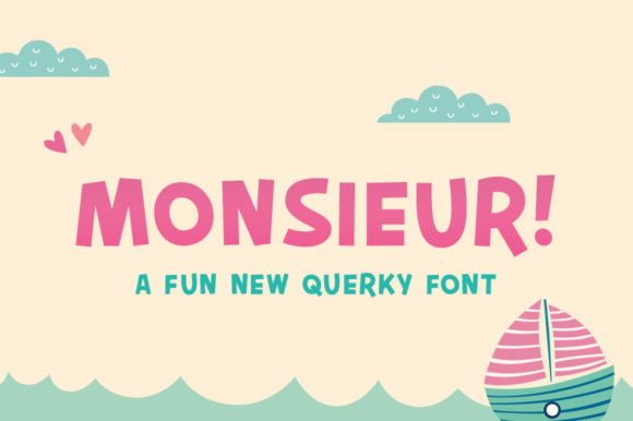 Monsieur: A Quirky Font for Playful Branding