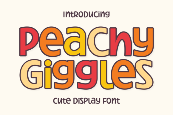 Peachy Giggles: The Display Font That Radiates Pure Joy