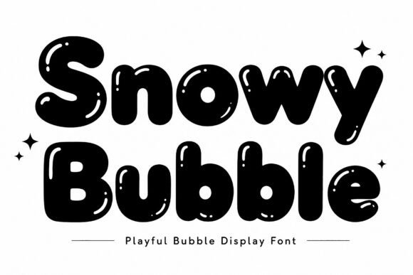 Snowy Bubble: A Display Font for Festive Cheer