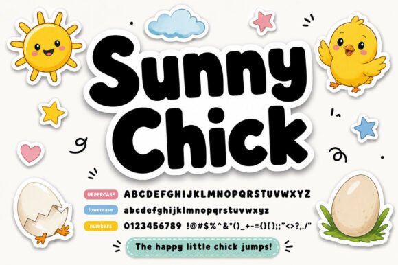 Sunny Chick: The Typeface That Radiates Joy