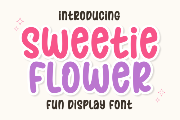 Sweetie Flower: A Font That Feels Like a Friendly Wave