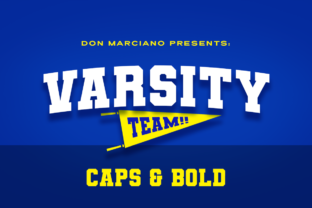 Varsity Team: Bold Display Font for School Spirit Projects