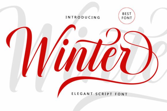 Winter Font: Where Classic Elegance Meets Modern Sophistication